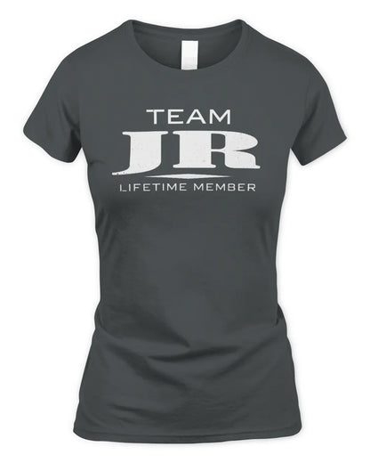 JR BL62-K4-128 - Personalized “Team NAME Lifetime Member” - Women's Standard T-Shirt - Charcoal