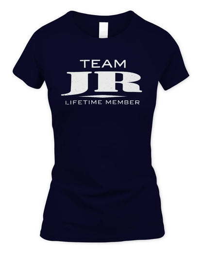 JR BL62-K4-128 - Personalized “Team NAME Lifetime Member” - Women's Standard T-Shirt - Navy
