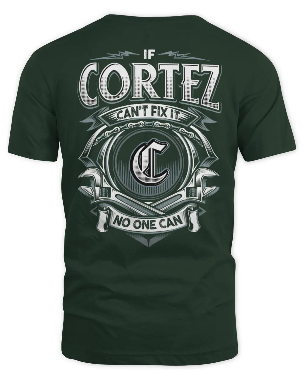 CORTEZ AP81-K4-626 - Personalized Ahmed Quote Apparel “If Ahmed Can't Fix It, No One Can” - Unisex Standard T-Shirt - Forest Green