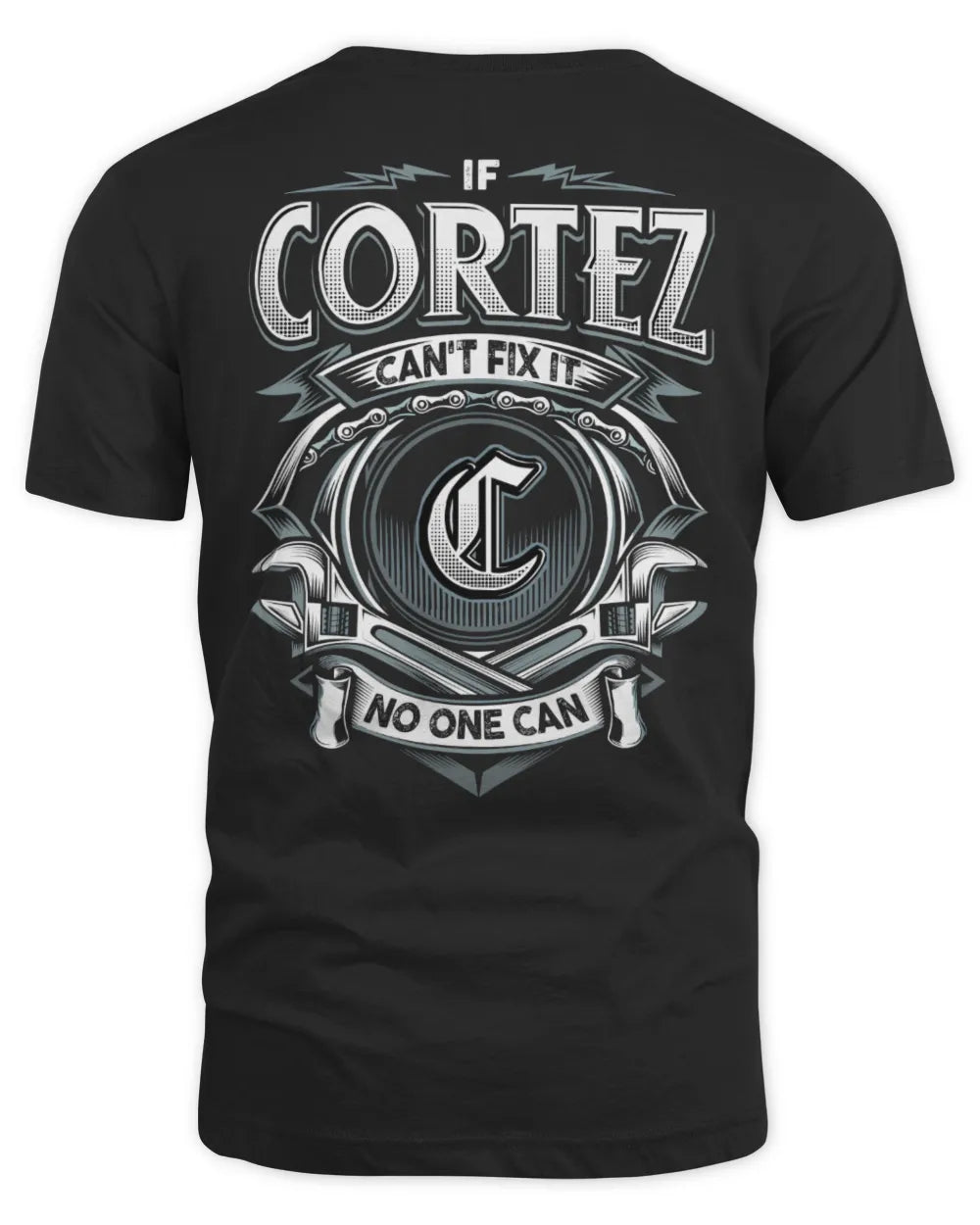 CORTEZ AP81-K4-626 - Personalized Ahmed Quote Apparel “If Ahmed Can't Fix It, No One Can” - Unisex Standard T-Shirt - Black