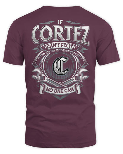 CORTEZ AP81-K4-626 - Personalized Ahmed Quote Apparel “If Ahmed Can't Fix It, No One Can” - Unisex Standard T-Shirt - Maroon
