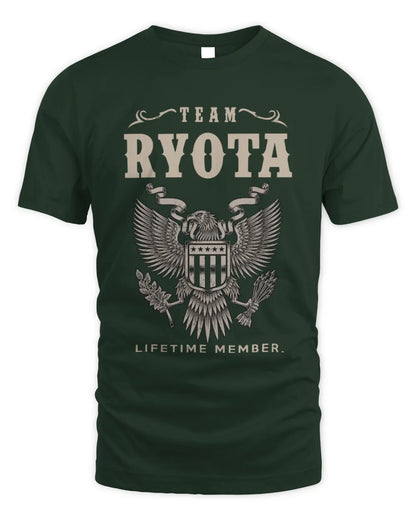 RYOTA TP06-K82 – Personalized Classic Style Apparel “Team NAME Lifetime Member” - Unisex Standard T-Shirt - Forest Green