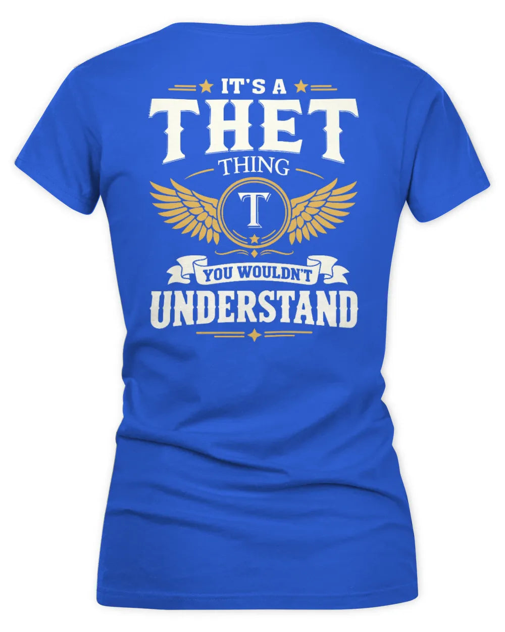 THET KT06-M008 It’s a [NAME] Thing – You Wouldn’t Understand | Personalized Vintage T-Shirt - Women's V-Neck T-Shirt - Royal