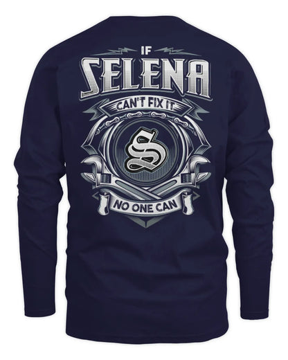 SELENA AP81-K4-626 - Personalized Ahmed Quote Apparel “If Ahmed Can't Fix It, No One Can” - Men's Long Sleeved T-Shirt - Navy