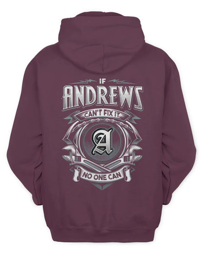 ANDREWS AP81-K4-626 - Personalized Ahmed Quote Apparel “If Ahmed Can't Fix It, No One Can” - Unisex Hoodie - Maroon