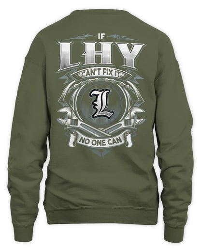 LHY AP81-K4-626 - Personalized Ahmed Quote Apparel “If Ahmed Can't Fix It, No One Can” - Unisex Sweatshirt - Military Green