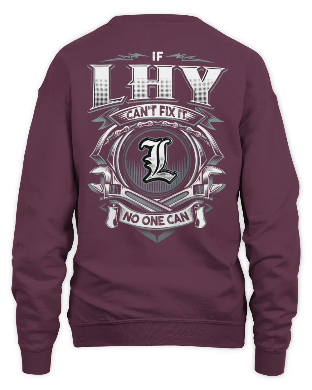 LHY AP81-K4-626 - Personalized Ahmed Quote Apparel “If Ahmed Can't Fix It, No One Can” - Unisex Sweatshirt - Maroon