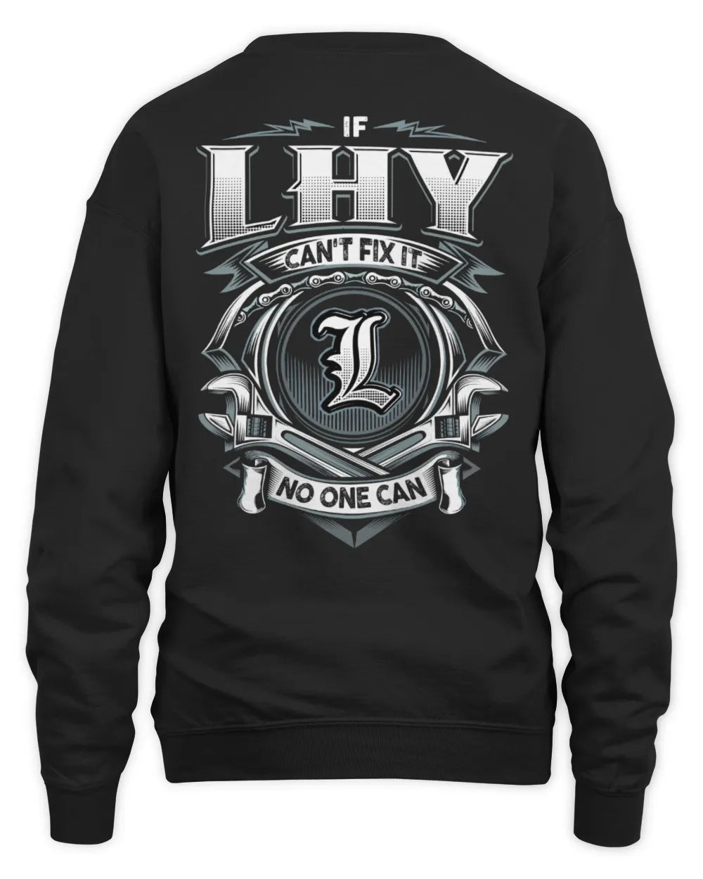 LHY AP81-K4-626 - Personalized Ahmed Quote Apparel “If Ahmed Can't Fix It, No One Can” - Unisex Sweatshirt - Black