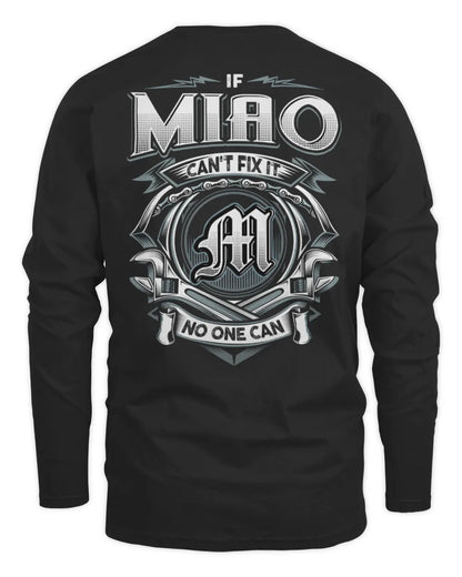 MIAO AP81-K4-626 - Personalized Ahmed Quote Apparel “If Ahmed Can't Fix It, No One Can” - Men's Long Sleeved T-Shirt - Black