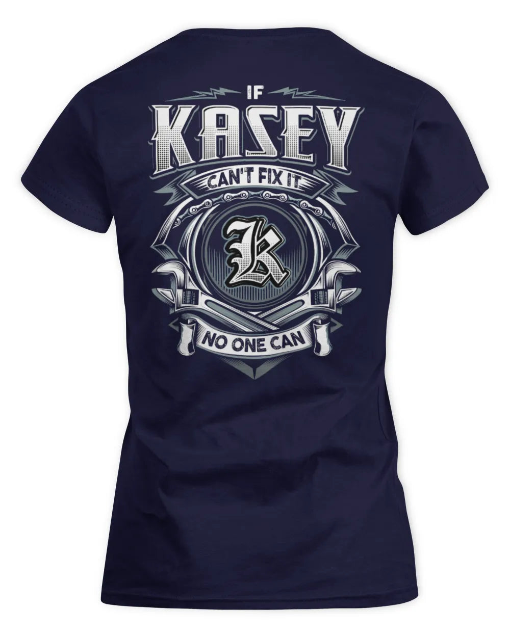 KASEY AP81-K4-626 - Personalized Ahmed Quote Apparel “If Ahmed Can't Fix It, No One Can” - Women's Standard T-Shirt - Navy