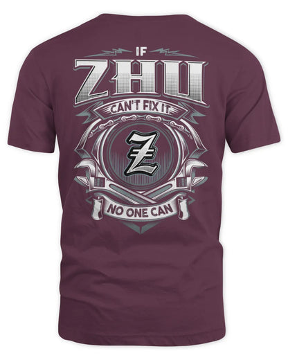 ZHU AP81-K4-626 - Personalized Ahmed Quote Apparel “If Ahmed Can't Fix It, No One Can” - Unisex Standard T-Shirt - Maroon