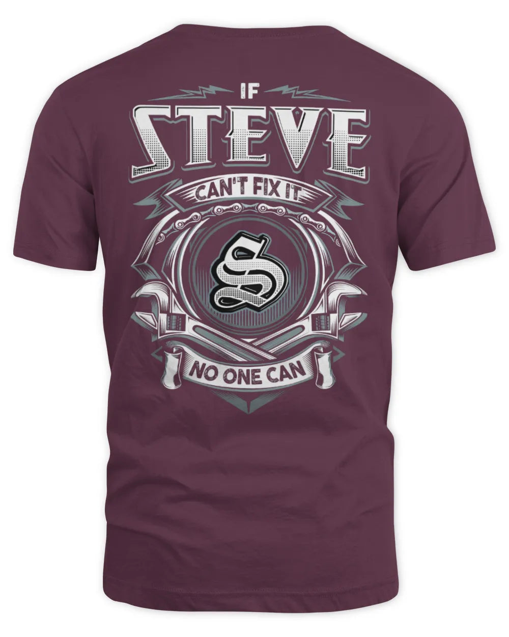 STEVE AP81-K4-626 - Personalized Ahmed Quote Apparel “If Ahmed Can't Fix It, No One Can” - Unisex Standard T-Shirt - Maroon