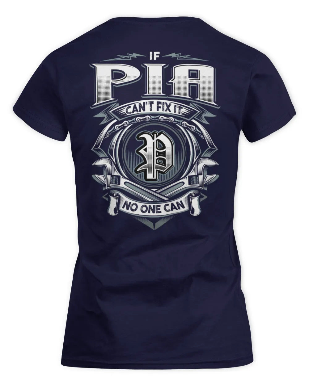 PIA AP81-K4-626 - Personalized Ahmed Quote Apparel “If Ahmed Can't Fix It, No One Can” - Women's Standard T-Shirt - Navy