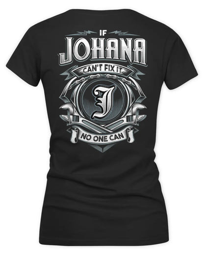 JOHANA AP81-K4-626 - Personalized Ahmed Quote Apparel “If Ahmed Can't Fix It, No One Can” - Women's V-Neck T-Shirt - Black
