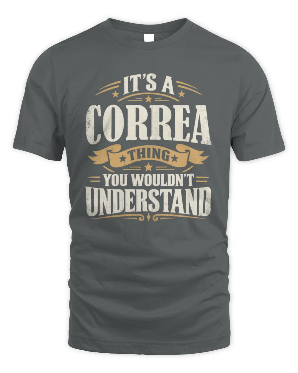 CORREA P08 TH51 - Personalized “It’s a/an [NAME] Thing – You Wouldn’t Understand” Shirt - Unisex Standard T-Shirt - Charcoal