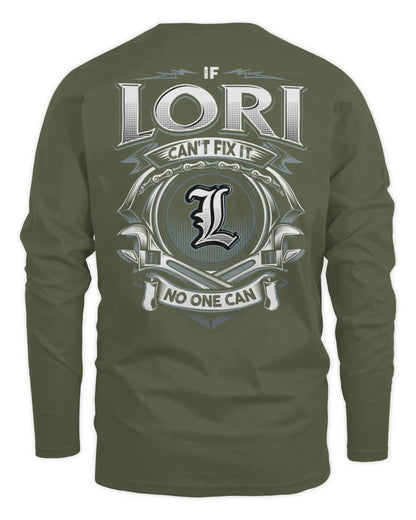 LORI AP81-K4-626 - Personalized Ahmed Quote Apparel “If Ahmed Can't Fix It, No One Can” - Men's Long Sleeved T-Shirt - Military Green