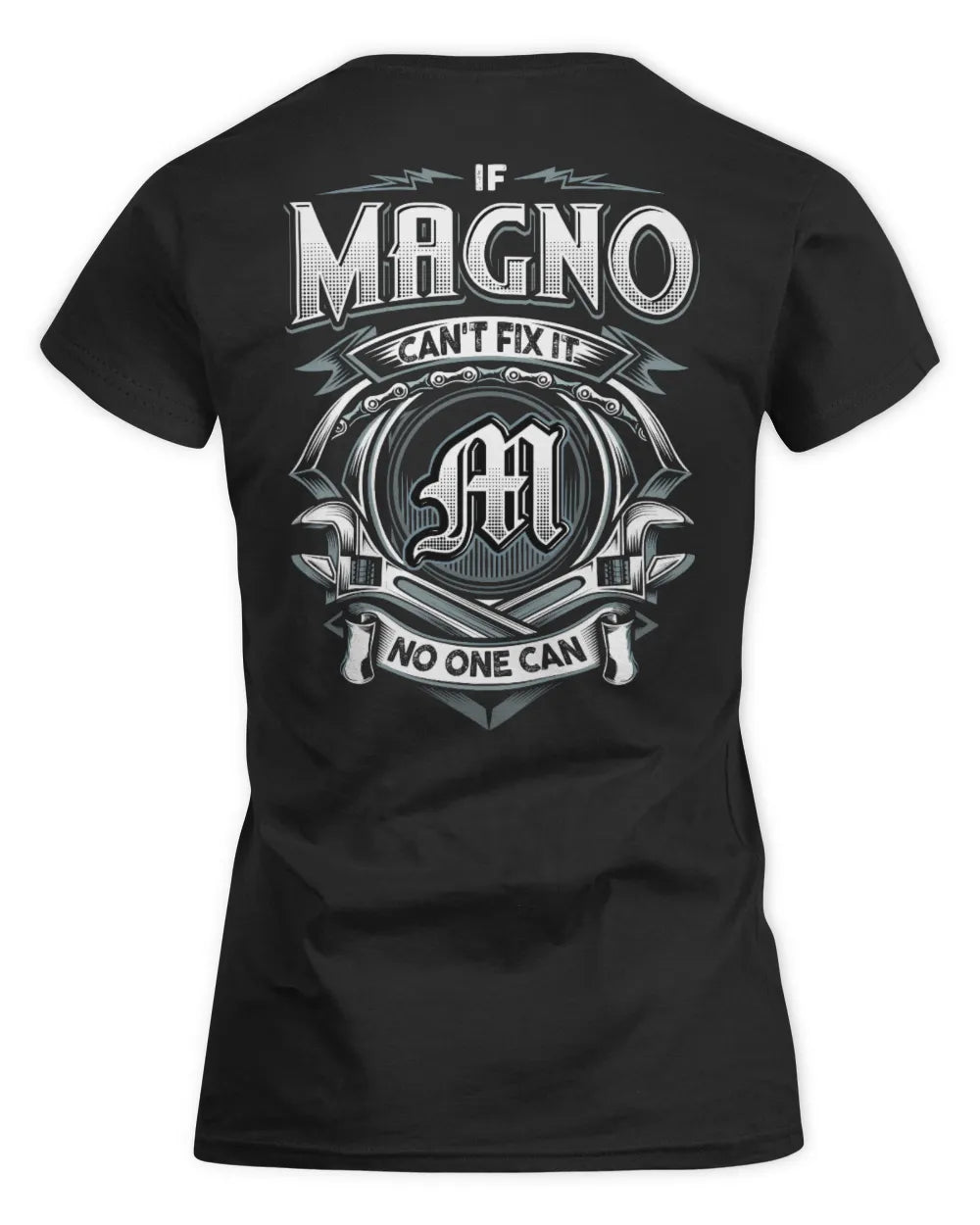 MAGNO AP81-K4-626 - Personalized Ahmed Quote Apparel “If Ahmed Can't Fix It, No One Can” - Women's Standard T-Shirt - Black