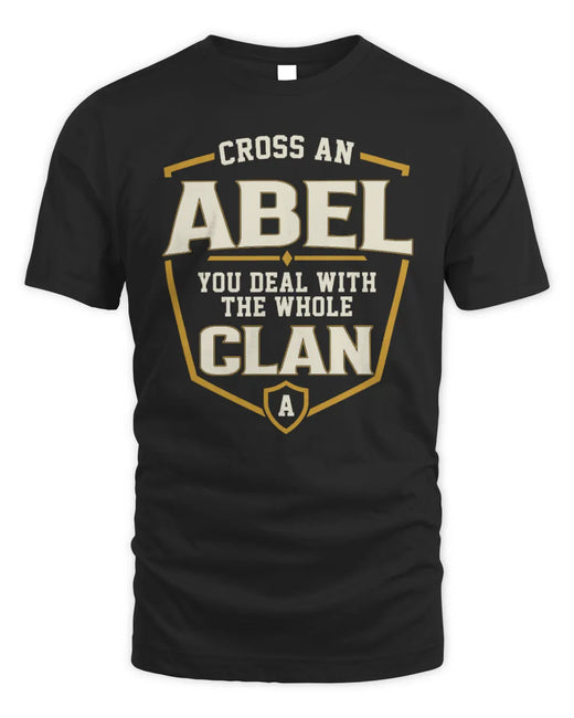 ABEL NT1-K008 Cross A/An NAME, You Deal With the Whole Clan | Personalized Vintage T-Shirt