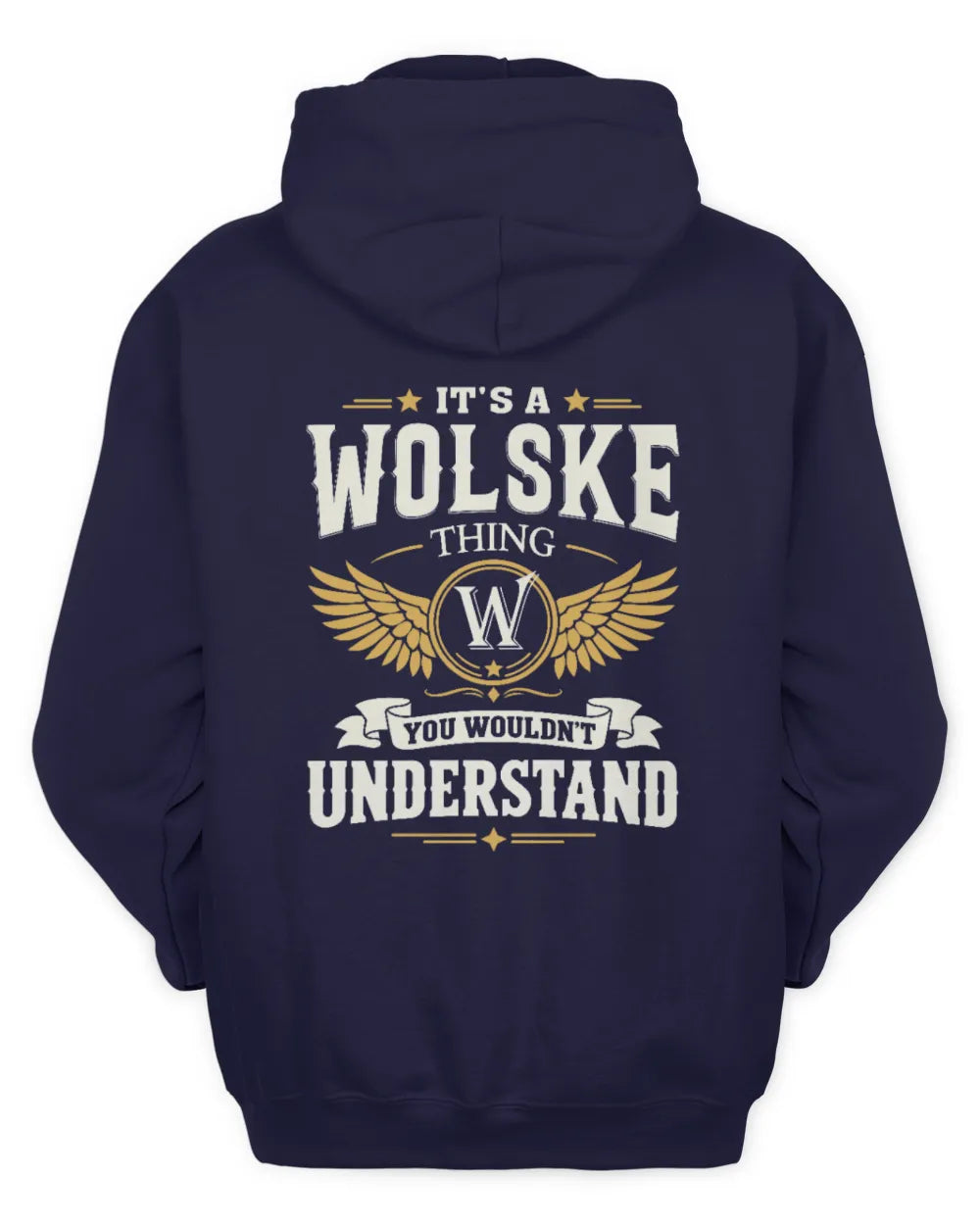 WOLSKE KT06-M008 It’s a [NAME] Thing – You Wouldn’t Understand | Personalized Vintage T-Shirt - Unisex Hoodie - Navy