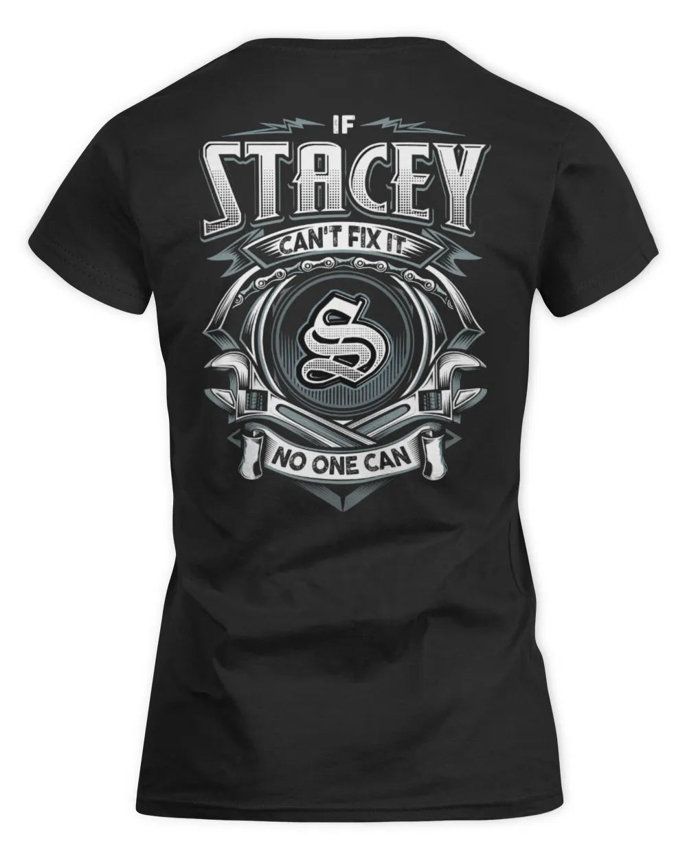 STACEY AP81-K4-626 - Personalized Ahmed Quote Apparel “If Ahmed Can't Fix It, No One Can” - Women's Standard T-Shirt - Black