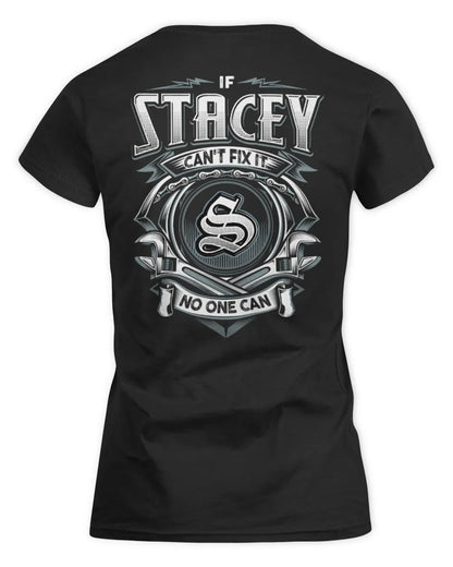 STACEY AP81-K4-626 - Personalized Ahmed Quote Apparel “If Ahmed Can't Fix It, No One Can” - Women's Standard T-Shirt - Black