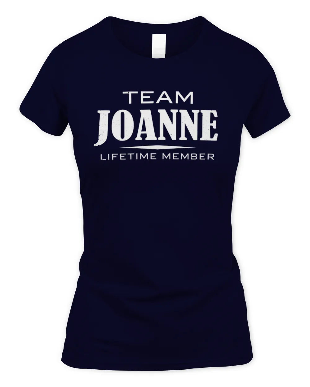 JOANNE BL62-K4-128 - Personalized “Team NAME Lifetime Member” - Women's Standard T-Shirt - Navy