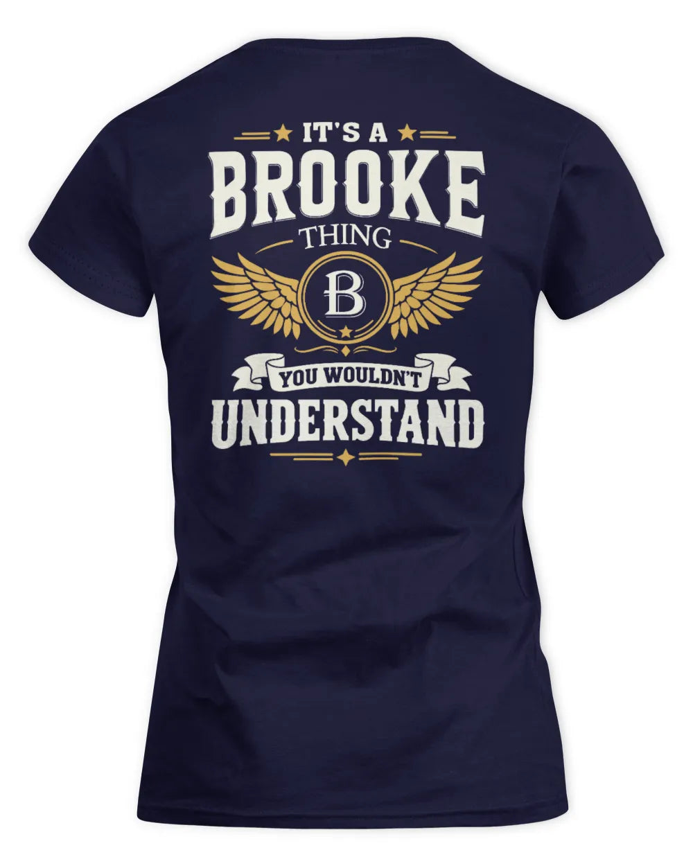 BROOKE KT06-M008 It’s a [NAME] Thing – You Wouldn’t Understand | Personalized Vintage T-Shirt - Women's Standard T-Shirt - Navy