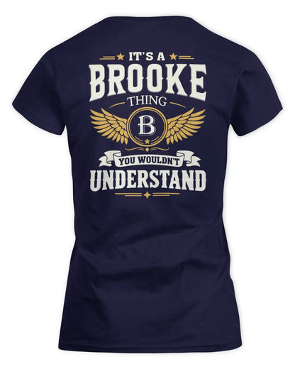 BROOKE KT06-M008 It’s a [NAME] Thing – You Wouldn’t Understand | Personalized Vintage T-Shirt - Women's Standard T-Shirt - Navy