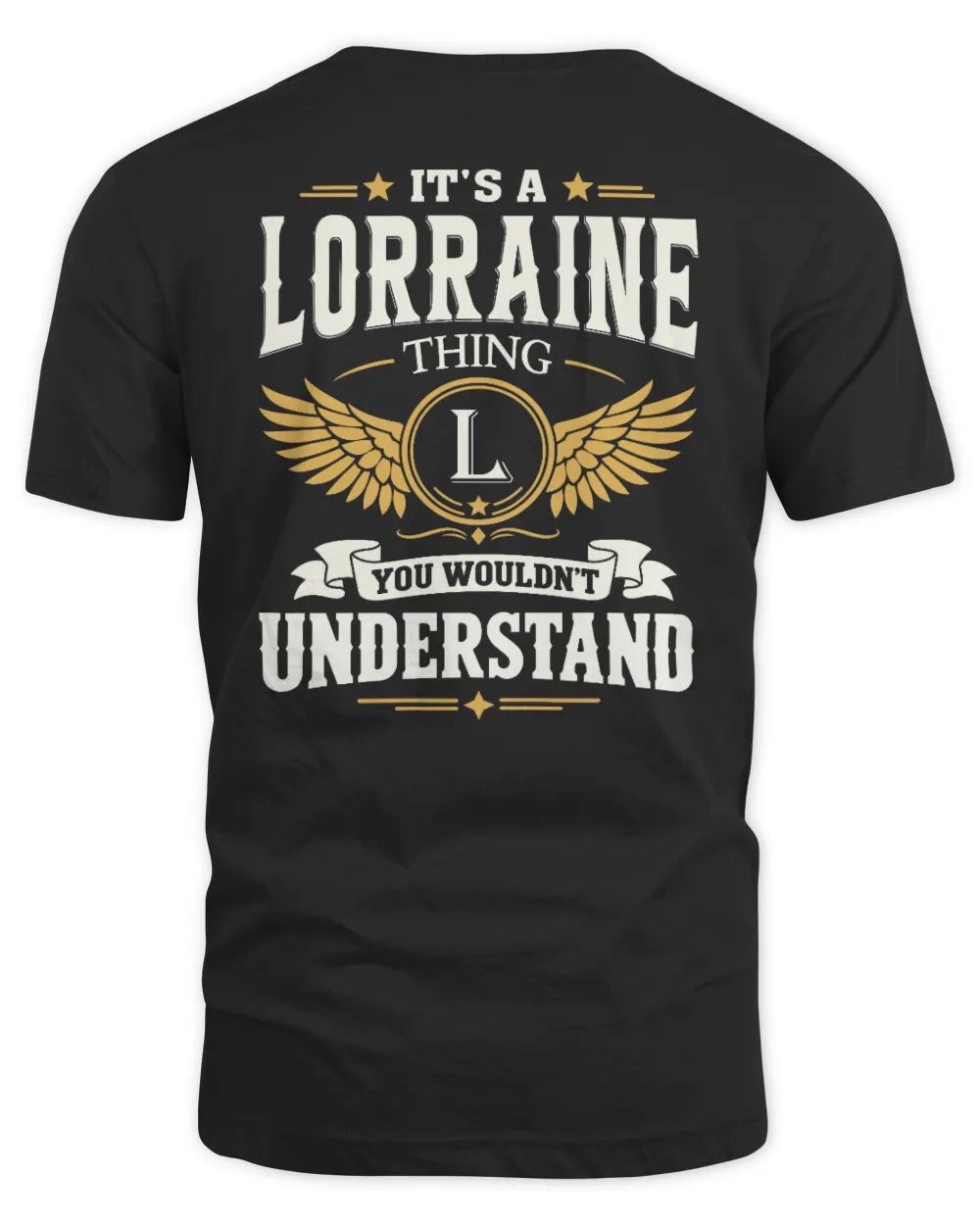 LORRAINE KT06-M008 It’s a [NAME] Thing – You Wouldn’t Understand | Personalized Vintage T-Shirt - Unisex Standard T-Shirt - Black