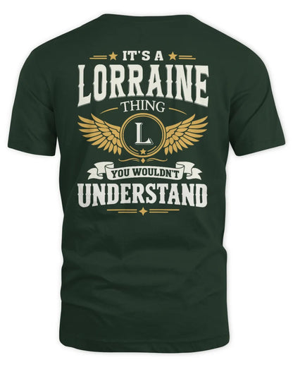 LORRAINE KT06-M008 It’s a [NAME] Thing – You Wouldn’t Understand | Personalized Vintage T-Shirt - Unisex Standard T-Shirt - Forest Green