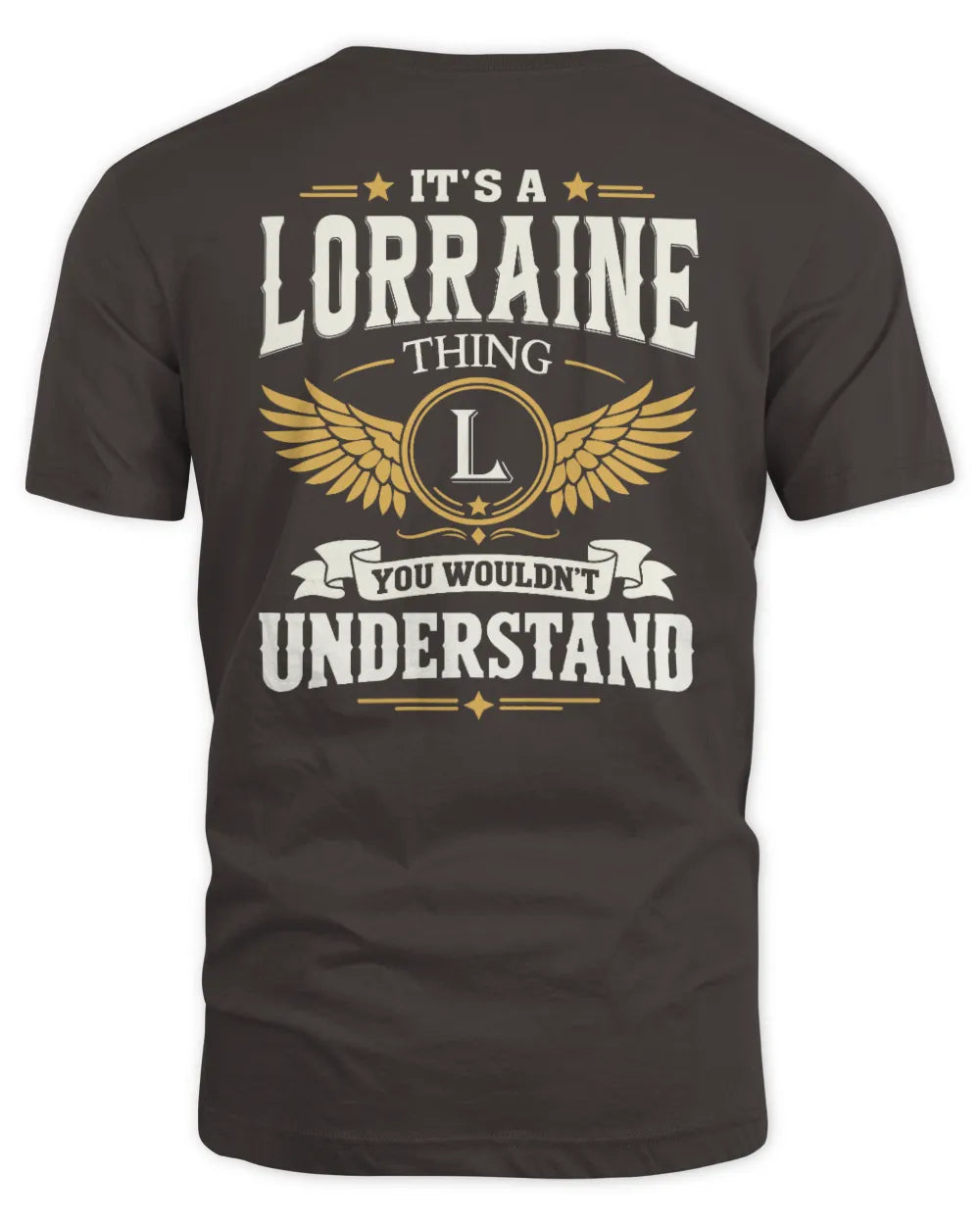 LORRAINE KT06-M008 It’s a [NAME] Thing – You Wouldn’t Understand | Personalized Vintage T-Shirt - Unisex Standard T-Shirt - Dark Chocolate