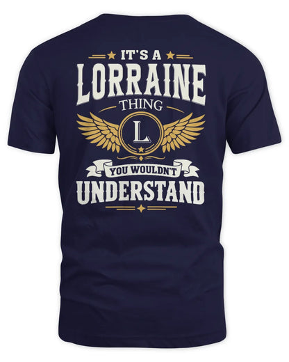 LORRAINE KT06-M008 It’s a [NAME] Thing – You Wouldn’t Understand | Personalized Vintage T-Shirt - Unisex Standard T-Shirt - Navy