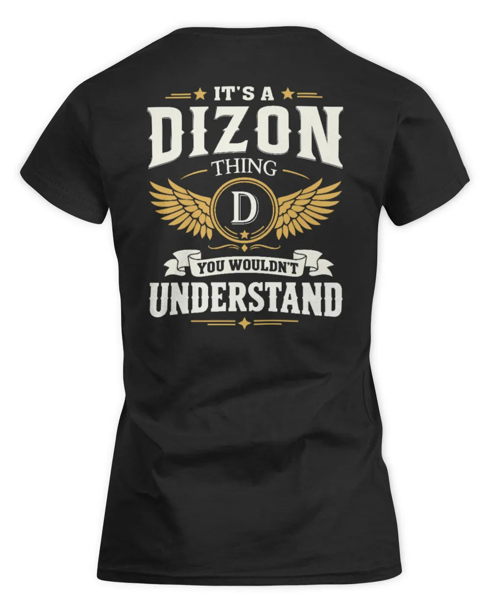 DIZON KT06-M008 It’s a [NAME] Thing – You Wouldn’t Understand | Personalized Vintage T-Shirt - Women's Standard T-Shirt - Black