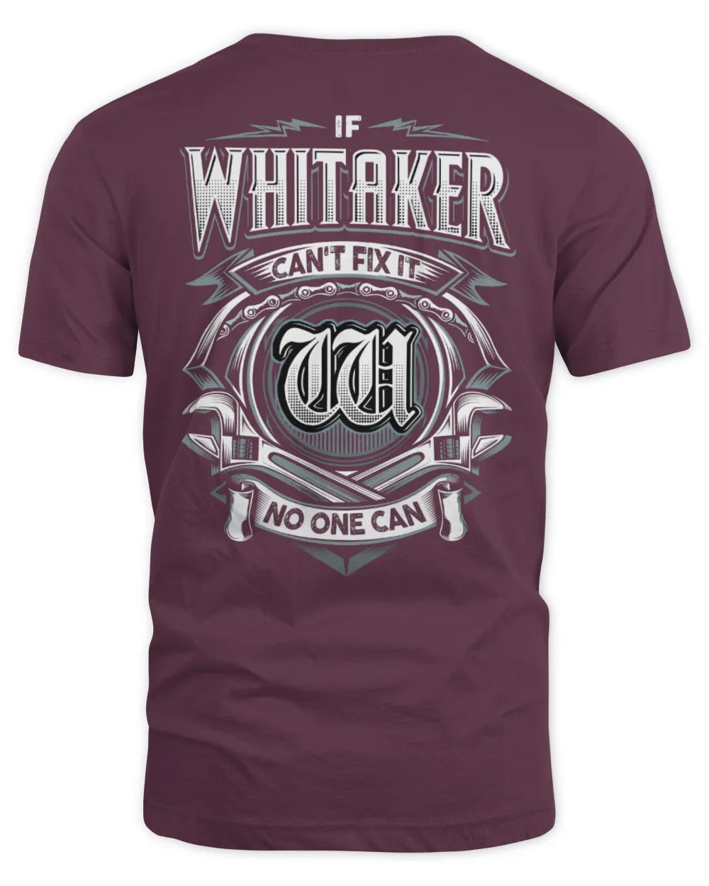 WHITAKER AP81-K4-626 - Personalized Ahmed Quote Apparel “If Ahmed Can't Fix It, No One Can” - Unisex Standard T-Shirt - Maroon