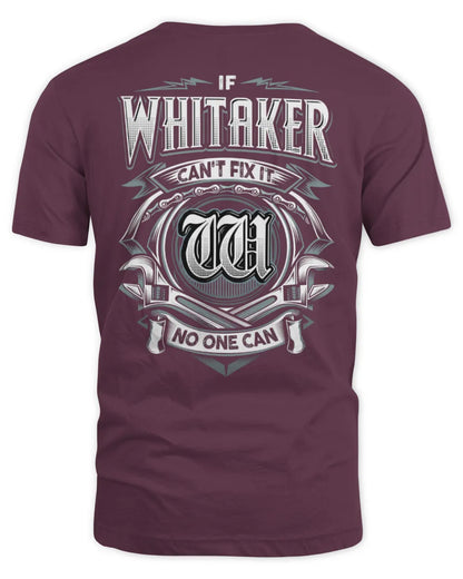WHITAKER AP81-K4-626 - Personalized Ahmed Quote Apparel “If Ahmed Can't Fix It, No One Can” - Unisex Standard T-Shirt - Maroon