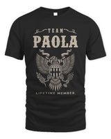PAOLA TP06-K82 – Personalized Classic Style Apparel “Team NAME Lifetime Member” - Unisex Standard T-Shirt - Black