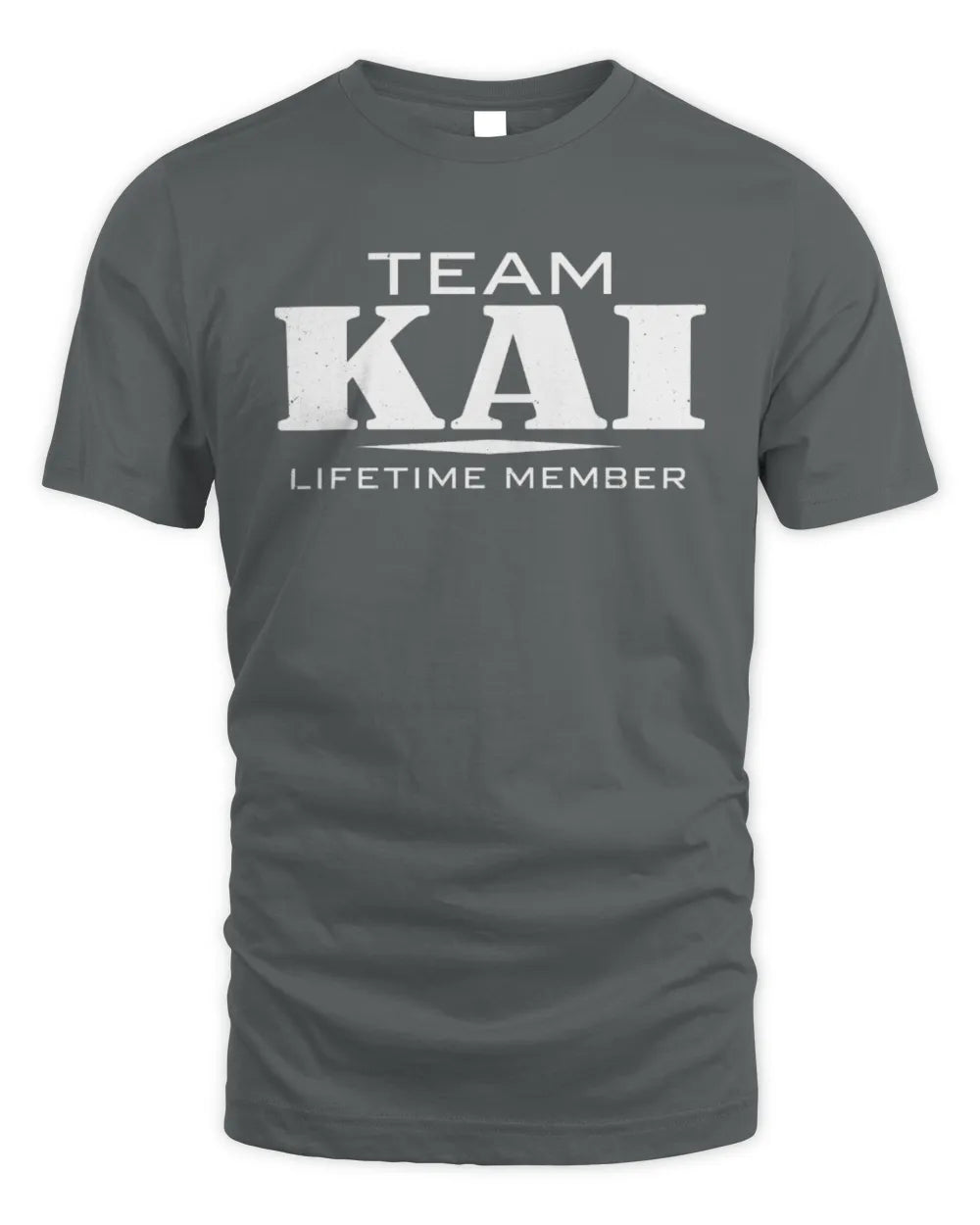 KAI BL62-K4-128 - Personalized “Team NAME Lifetime Member” - Unisex Standard T-Shirt - Charcoal