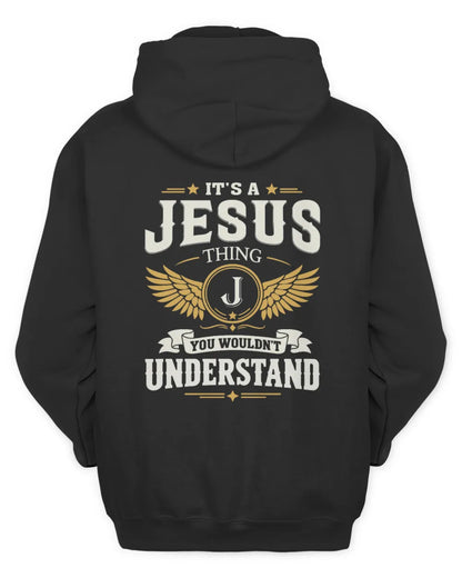 JESUS KT06-M008 It’s a [NAME] Thing – You Wouldn’t Understand | Personalized Vintage T-Shirt - Unisex Hoodie - Black