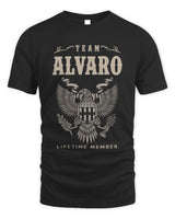 ALVARO TP06-K82 – Personalized Classic Style Apparel “Team NAME Lifetime Member” - Unisex Standard T-Shirt - Black
