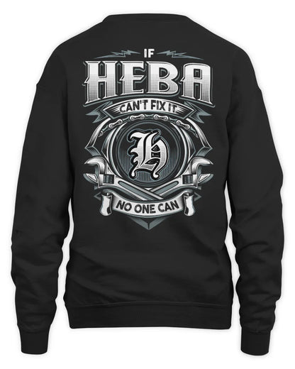 HEBA AP81-K4-626 - Personalized Ahmed Quote Apparel “If Ahmed Can't Fix It, No One Can” - Unisex Sweatshirt - Black