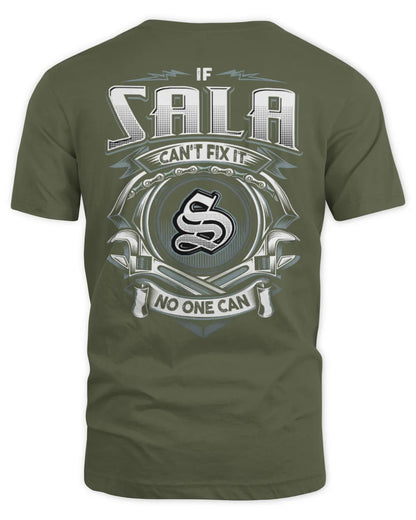 SALA AP81-K4-626 - Personalized Ahmed Quote Apparel “If Ahmed Can't Fix It, No One Can” - Unisex Standard T-Shirt - Military Green