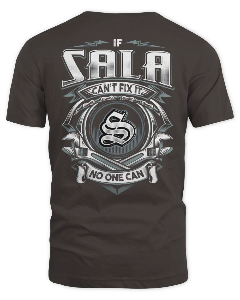 SALA AP81-K4-626 - Personalized Ahmed Quote Apparel “If Ahmed Can't Fix It, No One Can” - Unisex Standard T-Shirt - Dark Chocolate