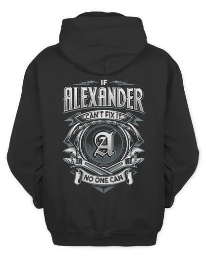 ALEXANDER AP81-K4-626 - Personalized Ahmed Quote Apparel “If Ahmed Can't Fix It, No One Can” - Unisex Hoodie - Black