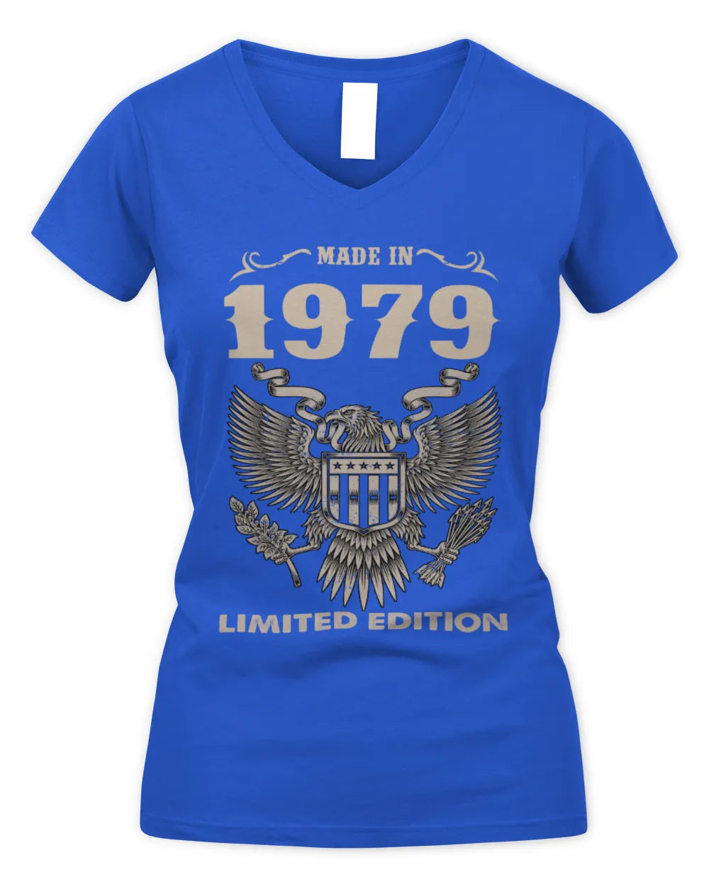 1979 HH89-K2 – Classic Birth Year Limited Edition T-Shirt - Women's V-Neck T-Shirt - Royal