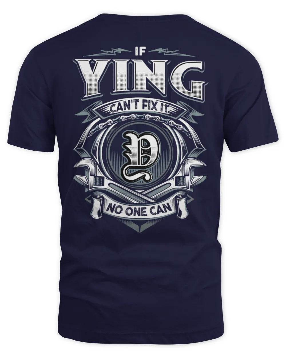 YING AP81-K4-626 - Personalized Ahmed Quote Apparel “If Ahmed Can't Fix It, No One Can” - Unisex Standard T-Shirt - Navy
