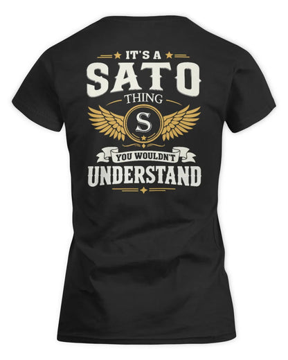 SATO KT06-M008 It’s a [NAME] Thing – You Wouldn’t Understand | Personalized Vintage T-Shirt - Women's Standard T-Shirt - Black