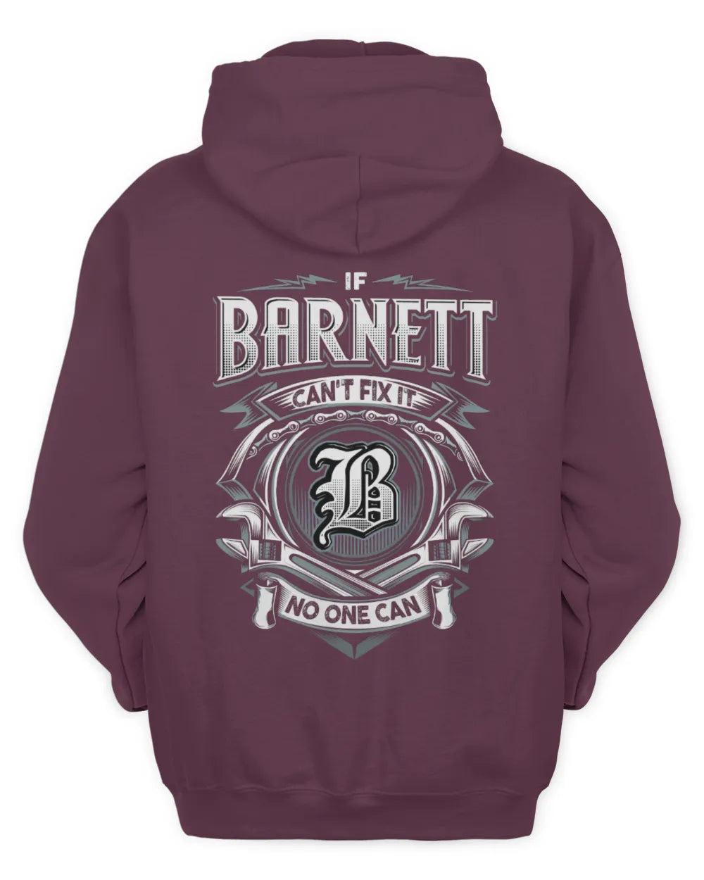 BARNETT AP81-K4-626 - Personalized Ahmed Quote Apparel “If Ahmed Can't Fix It, No One Can” - Unisex Hoodie - Maroon