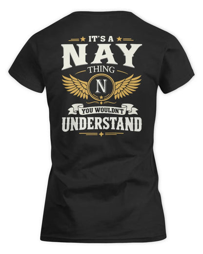 NAY KT06-M008 It’s a [NAME] Thing – You Wouldn’t Understand | Personalized Vintage T-Shirt - Women's Standard T-Shirt - Black