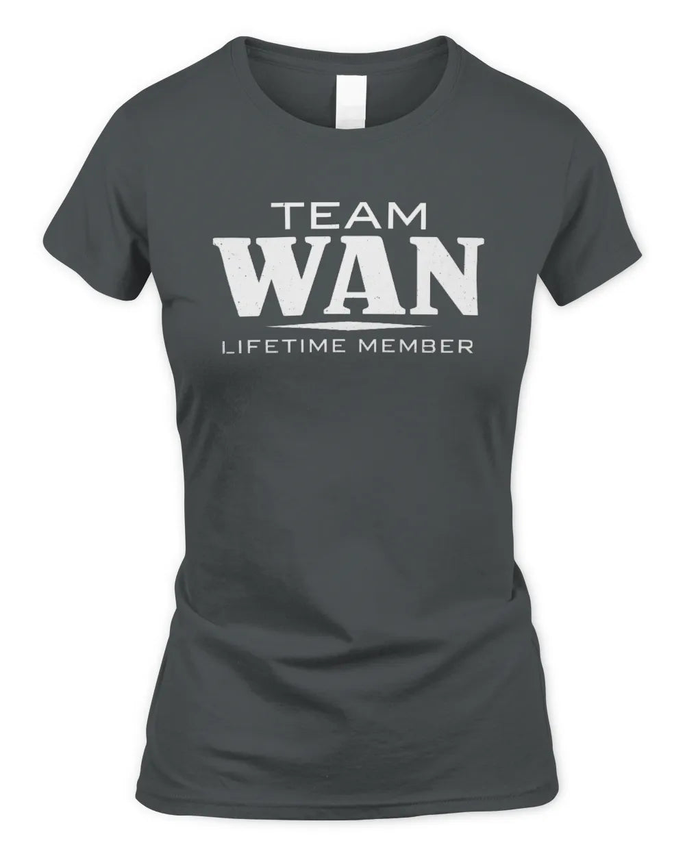 WAN BL62-K4-128 - Personalized “Team NAME Lifetime Member” - Women's Standard T-Shirt - Charcoal