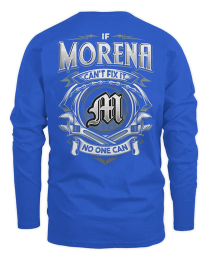 MORENA AP81-K4-626 - Personalized Ahmed Quote Apparel “If Ahmed Can't Fix It, No One Can” - Men's Long Sleeved T-Shirt - Royal